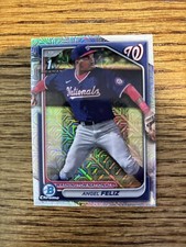 2024 Bowman Chrome Angel Feliz Mega Mojo Refractor Washington Nationals #BCP-198