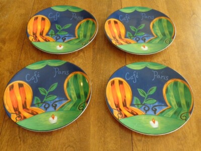 SANGO CAFÉ PARIS SALAD PLATES LOT OF 4