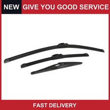 Pack of 3 For Infiniti QX60 Front Rear Windshield Wiper Blade Set 26" 17" 12"