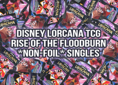 Disney Lorcana TCG - Rise of the Floodborn NON-FOIL Singles - Super Rare, Rare+