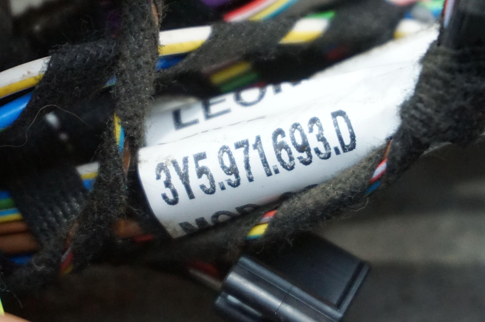 Rear Left Driver Side Door Wire Wiring Harness 3Y5971693D Bentley Mulsanne 10-20