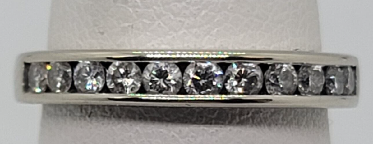 VERY NICE 3mm 1/2 Carat WHITE GOLD DIAMOND WEDDING BAND RETAIL PRICE $1500