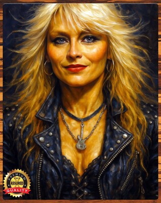 Doro Pesch - Tribute Art - 11''x14'' Metal Sign Art   Hand-Signed by Artist