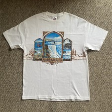 Niagara Falls T Shirt Mens XL White Colorful Panel Short Sleeve 1998 Vintage