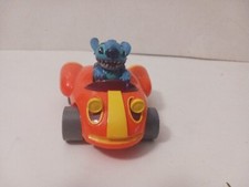 Disney Lilo Stitch Pull Back Go Orange Yellow Friction Stitch Car HTF Rare