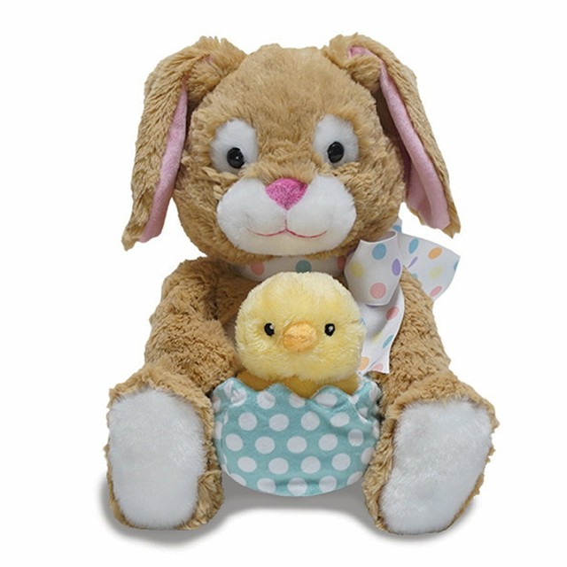 Cuddle Barn E0 Easter Animated Plush Toy 12in Hip Hop Bunny