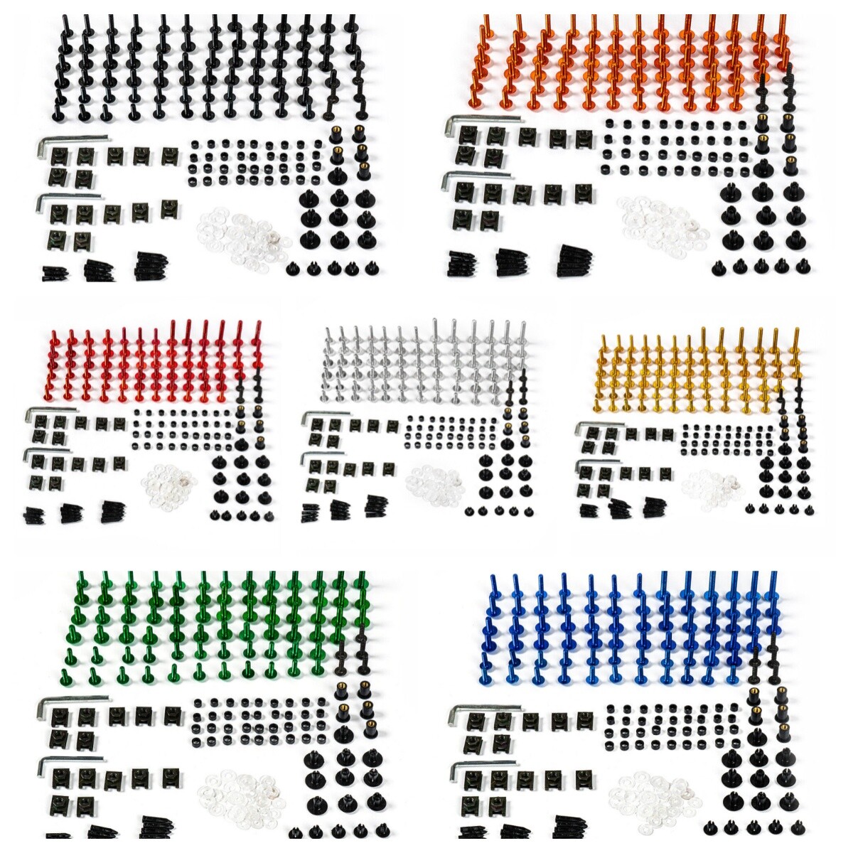 Complete Fairing Screw Kit for Kawasaki 2000 2001 ZX-12R 00 Bolts