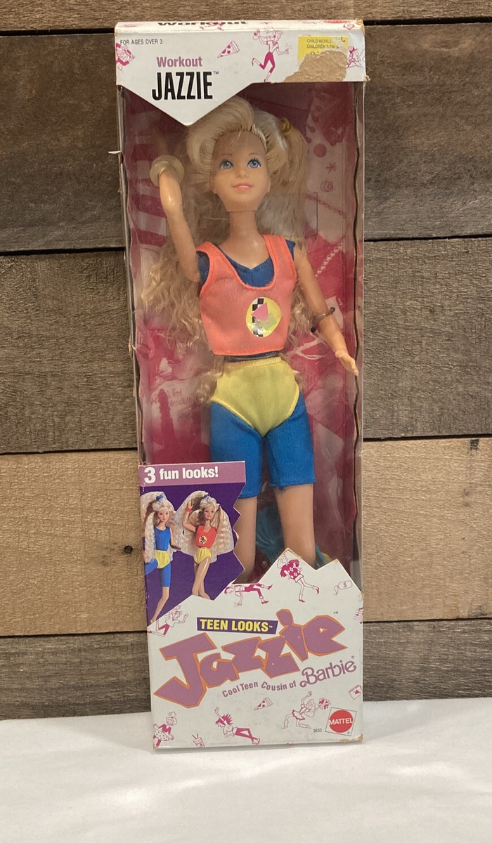 Very Cool Barbie Teen Looks Workout Jazzie 3633 Doll Vintage 1988