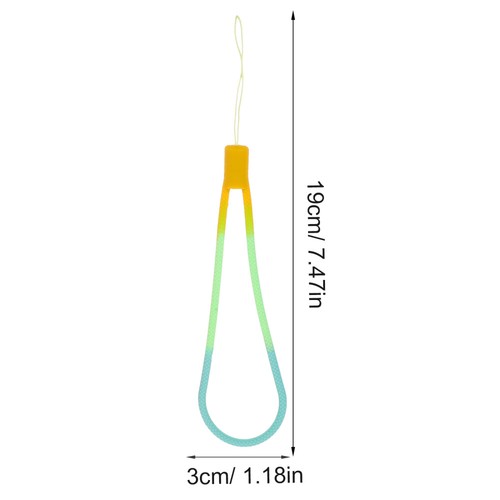 6 Pcs Phone Lanyard Silicone Key Geflochtenes Silikon -Lanyard Mini-Lanyard - 第 9/12 張圖片