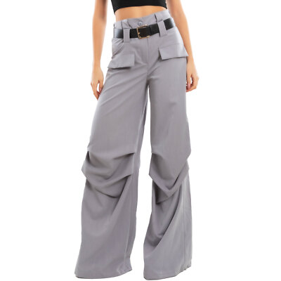 TOOCOOL VB-17007 Women's Palace Belt Cargo Baggy Pants
