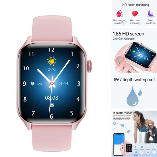 Smart Watch Bluetooth Call Heart Rate Blood Pressure Sleep Monitor Sports Watch
