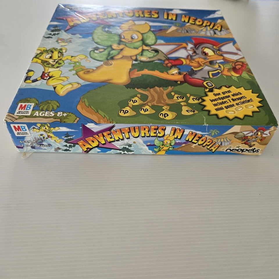 Neopets Adventures In Neopia 2003 Hasbro Milton Bradley Board Game Incomplete - Image 2 of 4