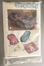 VINTAGE SIMPLICITY PATTERN 6718 BABIES TRAVEL ACCESSORIES UNCUT FF