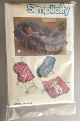 VINTAGE SIMPLICITY PATTERN 6718  BABIES TRAVEL ACCESSORIES  UNCUT FF