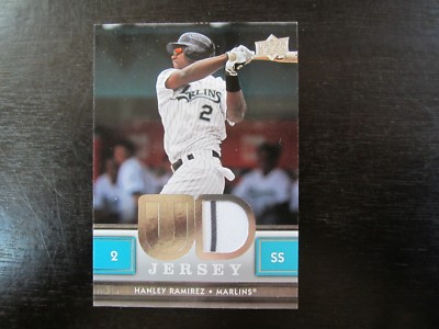 2008 Upper Deck # UDJ-HR Hanley Ramirez Jersey Card (B17) Florida Marlins