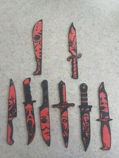 FAUX HORROR KNIFE SET  7.9 Inches Long 
