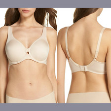 NEW Wacoal First Instinct Seamless Underwire Bra in Sand Nude SZ 44D L548