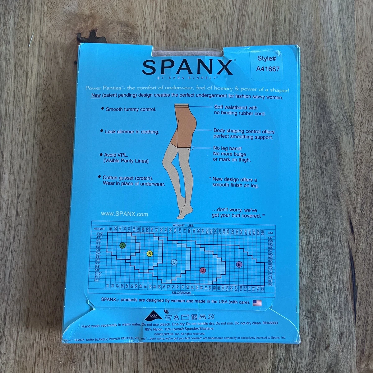 Spanx size e 2025