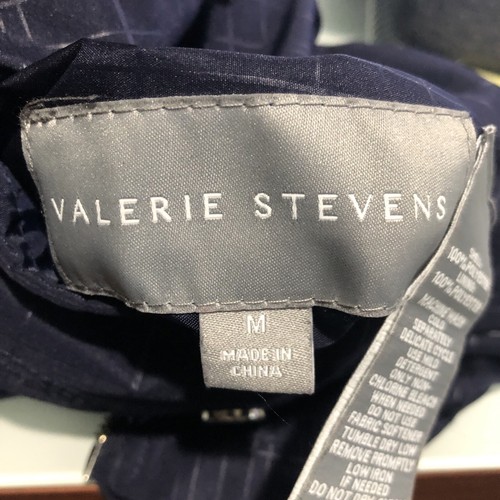 Valerie Stevens Parka Jacket Medium Reversible Blue Hooded Pockets Womens M - Picture 10 of 12