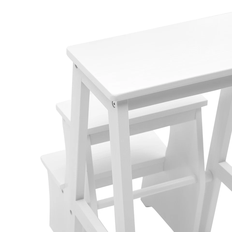 Folding Library Ladder Chair, Lightweight Portable Multifunctional Step Stool - Image 3 of 4