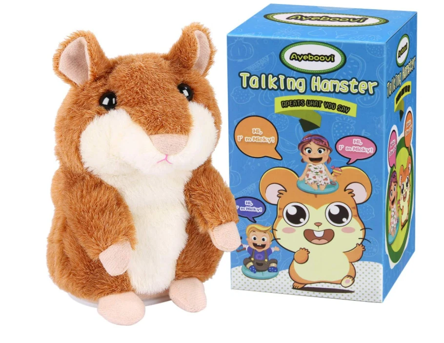 Juguete hamster parlante de peluche que repite lo que dices ninos ninas  regalo