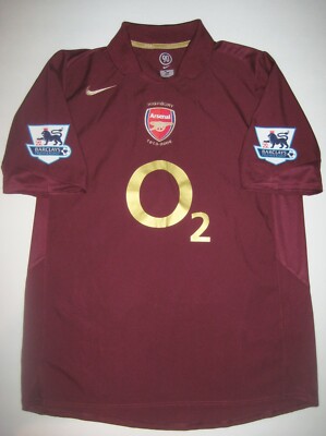 Authentic Highbury 2005 2006 Arsenal Nike Dennis Bergkamp #10