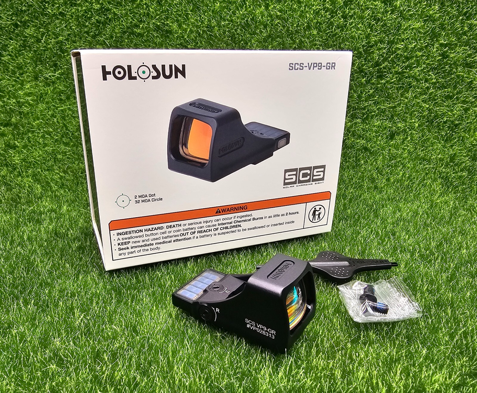 Holosun SCS VP9 Green MRS Multi-Reticle Solar Charging Reflex Sight