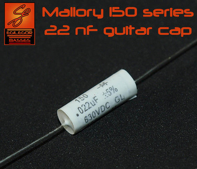 Condensatore Mallory 150 Series .022uF Per Chitarra/basso – CAP-MAL22 Nuovo