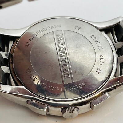 エンポリオアルマーニAR1702腕時計 Emporio Armani AR1702, AR-1702 Chronograph Men's Wrist Watch New