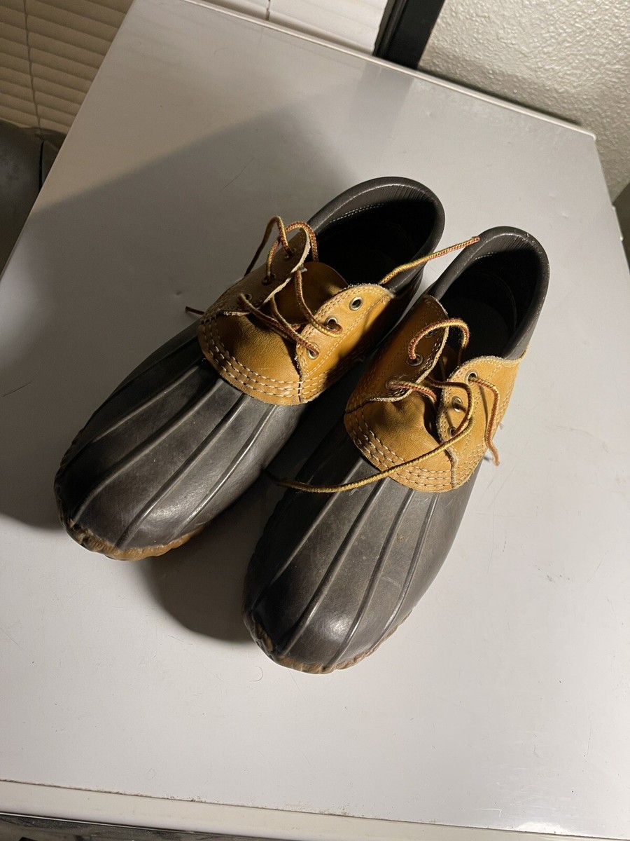 LL Bean Maine Hunting Shoes Gumshoe Duck Ankle Boots Vintage  display picture 3