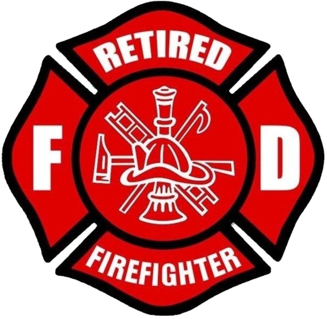 FIRE FIREFIGHTER RETIRED BUMPER STICKER RED LAPTOP STICKER BUMPER STICKER  