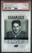 2022 Upper Deck Clear Cut Honoured Members #HOF113 Elmer Lach PSA 9