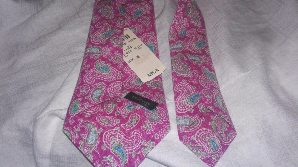 Галстук льняной KITON Napoli ручной работы в Италии - Изображение 2 из 4