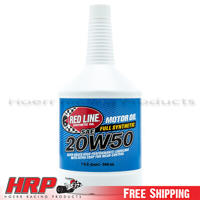 Red Line 12504 20W50 Synthetic Motor Oil - 1 Quart