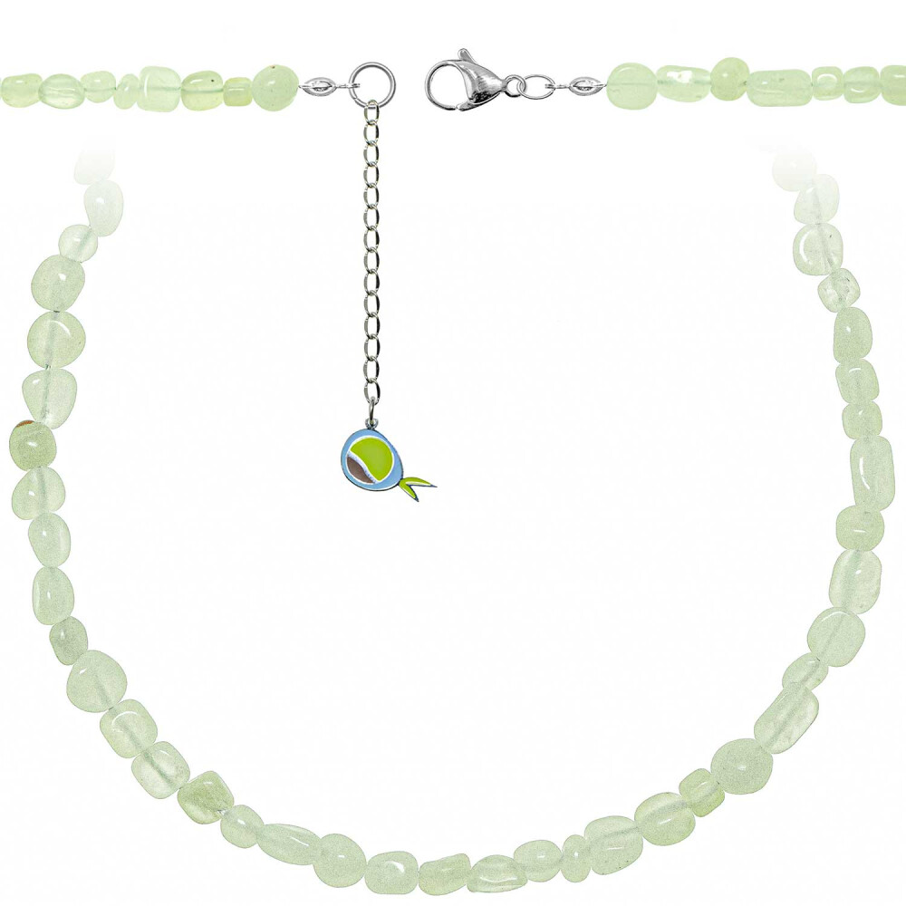 Collier en jade vert et perles de 5 à 8 mm pour un style bohème chic