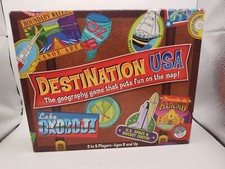 Destination USA Geography Board Game By MindWare Complete