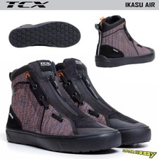 MOTORRADSCHUHE TCX IKASU AIR SCHWARZ ORANGE BLAU