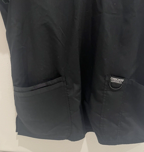 Cherokee Workwear Revolution Women's Scrubs Set Jogger Pants & Top Black Size M - Picture 6 of 13