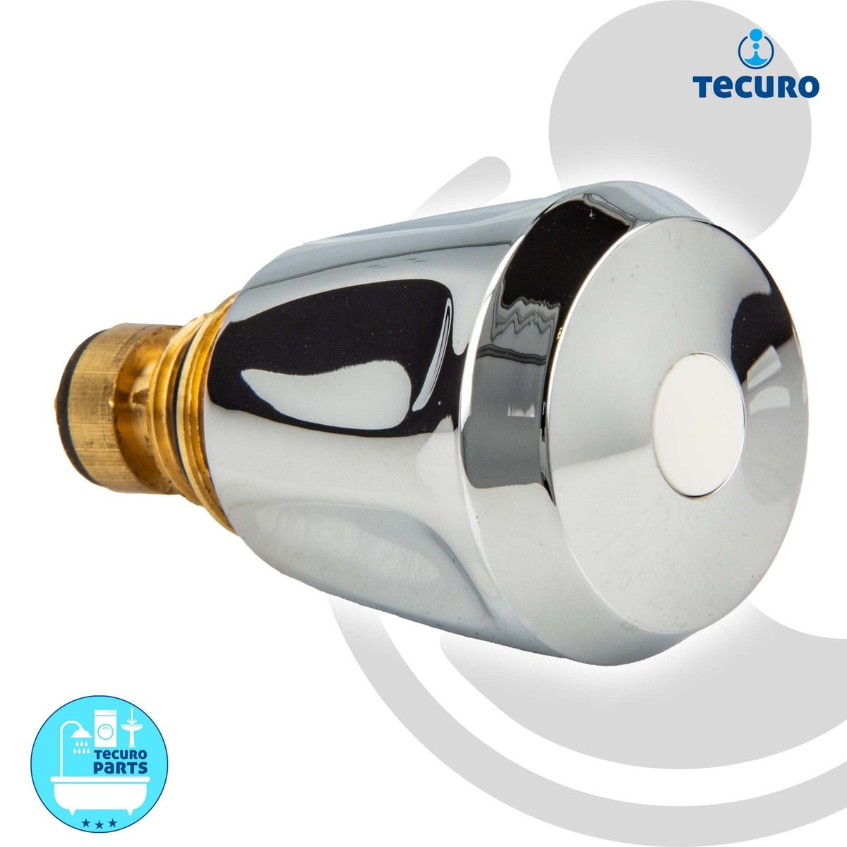 Tecuro Elektro Ventil-Innenoberteil 3/8 Zoll - Perfekt Für Übertisch-Armaturen Mit Vierkant 6,5mm