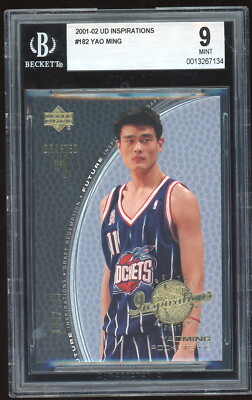 YAO MING 2001-02 Upper Deck INSPIRATIONS #182 ROOKIE CARD 165/499