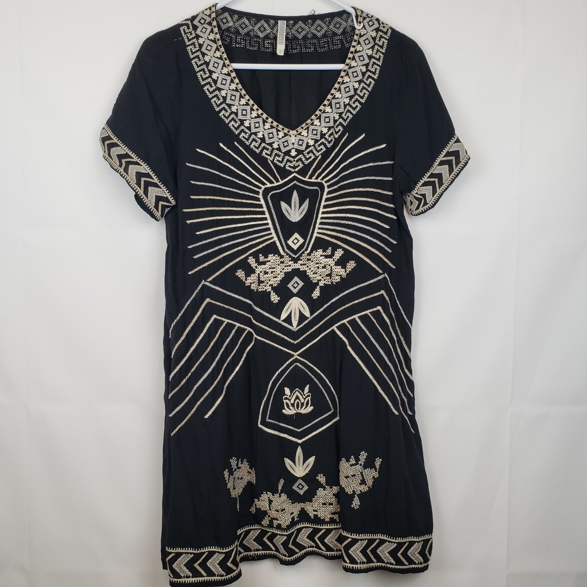 MONORENO Embroidered & Embellished Dress Women's Small Black Rayon | eBay MONORENO Embroidered & Embellished Dress Women's Small Black Rayon | eBay