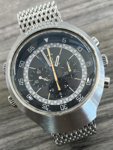 Vintage Omega Flightmaster Reference 145.036 Pilot Stainless Steel Mens Watch - Picture 1 of 22