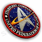 STARFLEET COMMAND UNITED FEDERATION OF PLANETS AUFNÄHER PATCH RAUMSCHIFF