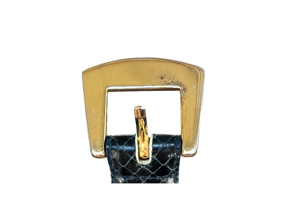 Jana Snakeskin Women’s Belt Small Genuine Leather Reptile Gray Authentic EUC - Изображение 4 из 4