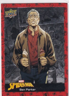 Upper Deck 2023 Marvel Spider-Man No. 3 Ben Parker Silver Foil