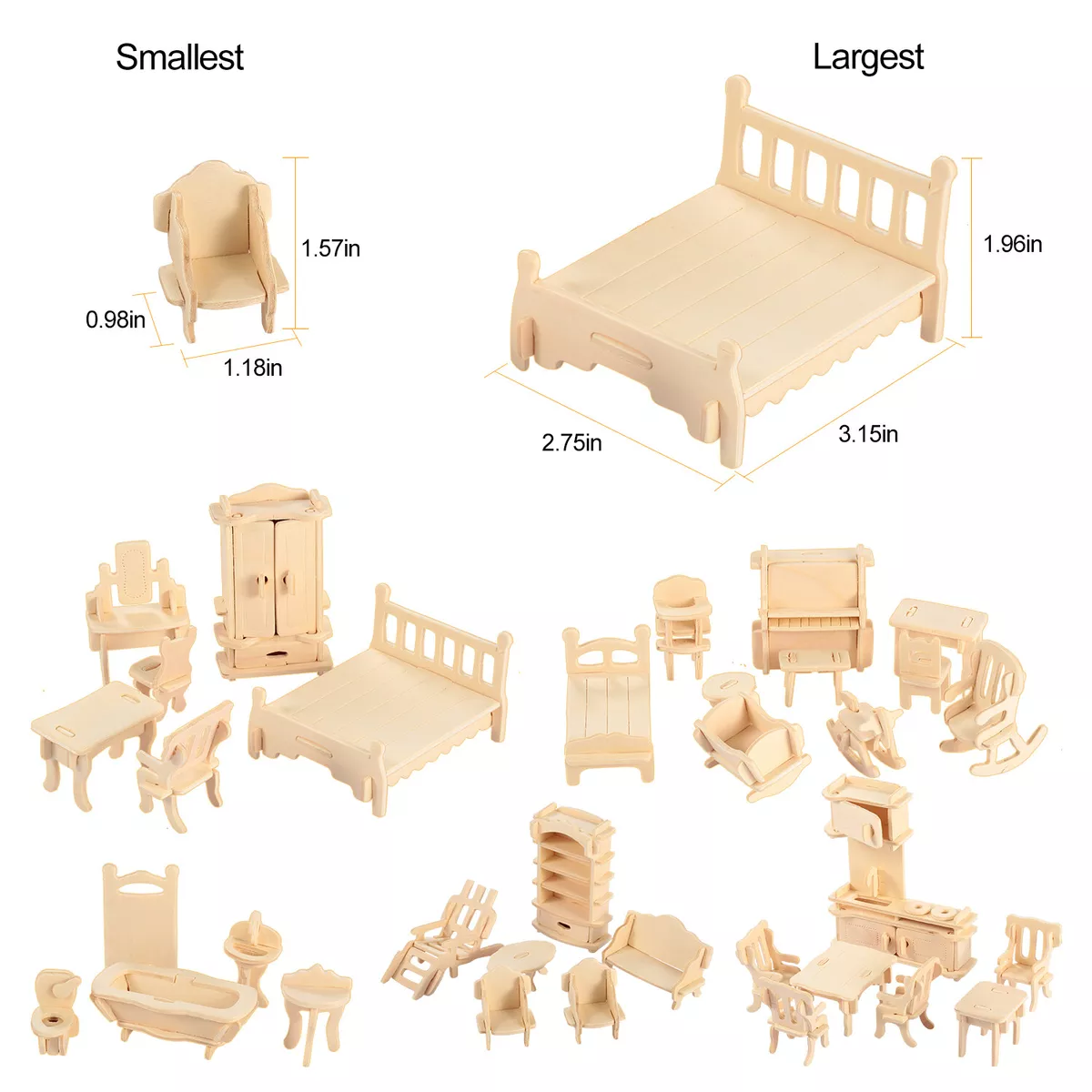 Determining Dollhouse Scale and Sizes of Miniatures