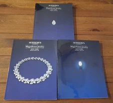 LOT 3 Sotheby’s Magnificent Jewelry Catalogs Dec, June, October 1987 Like New!