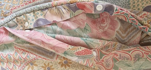 Vintage Single Duvet Cover, Floral Pattern, 76" x 52" - Picture 4 of 6