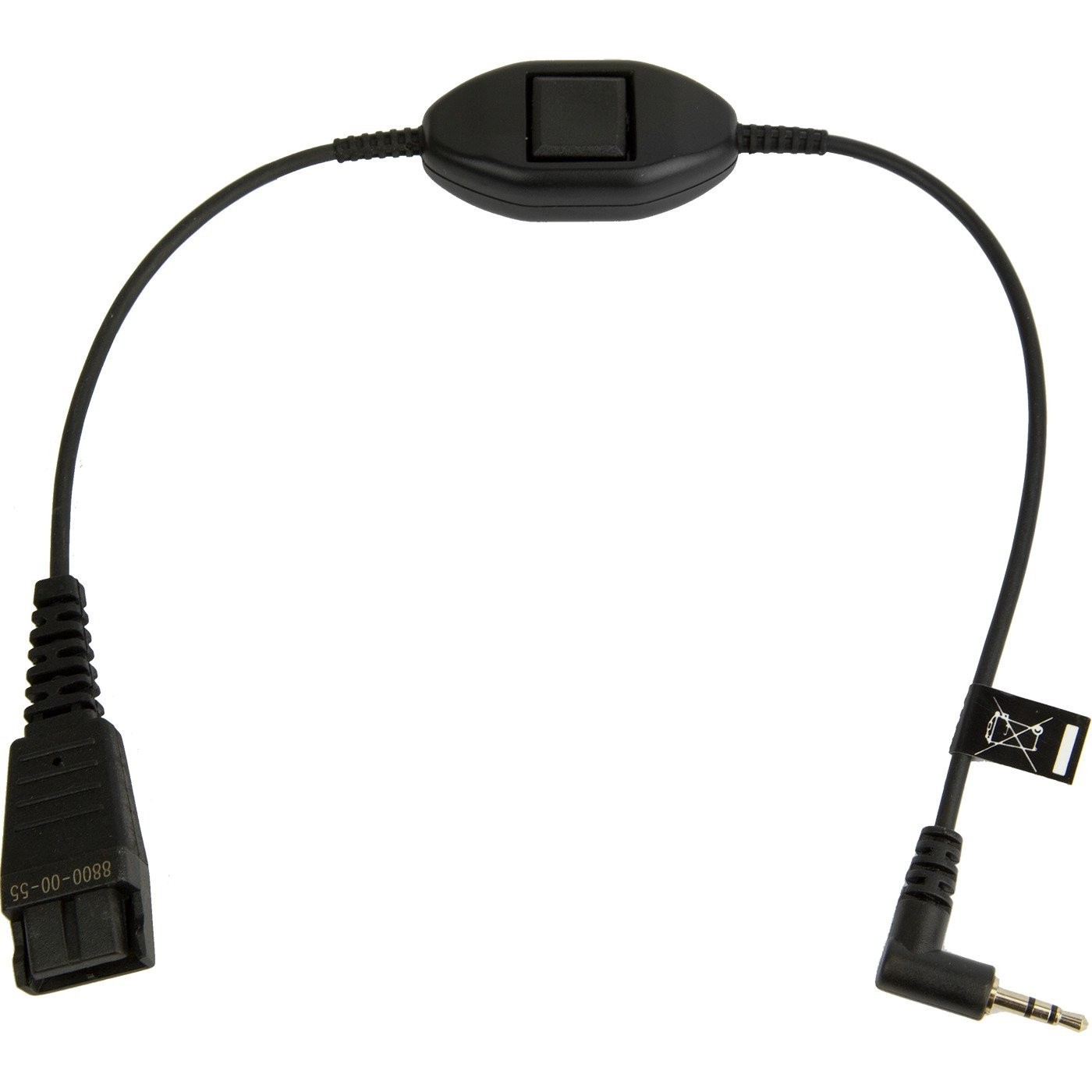 Jabra Quick Disconnect (QD) to 2.5MM Jack cable QD Male 0.3m 8800-00-55