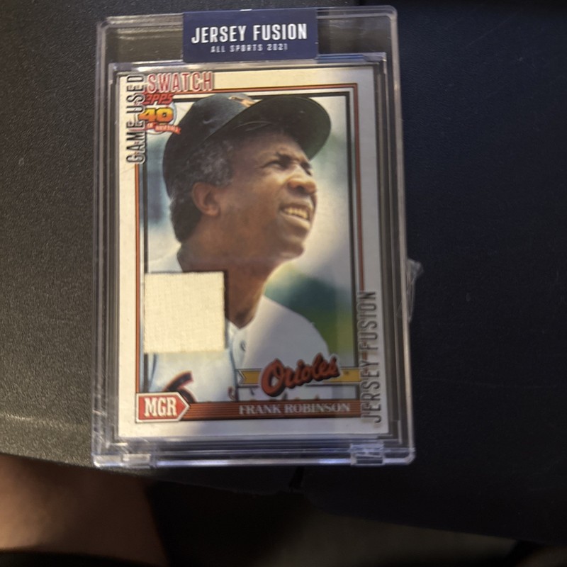 2024 Hank Aaron Jersey Fusion Game Used Swatch
